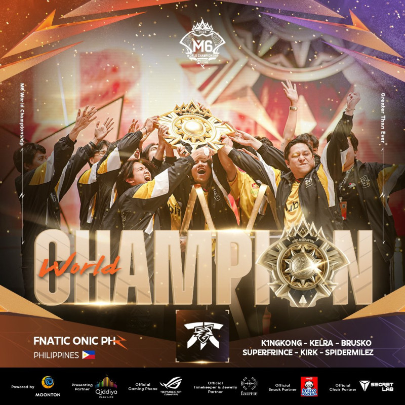 Fnatic Onic PH Juara M6 World Championship